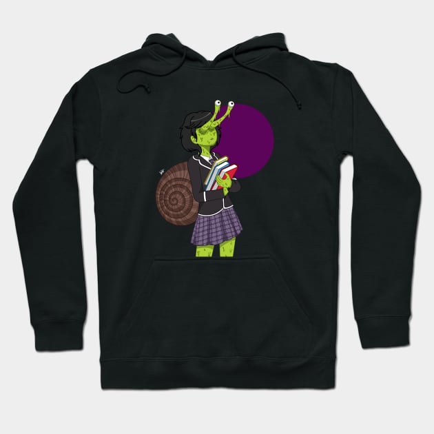 Snail Smarts Hoodie by Munchbud Ink